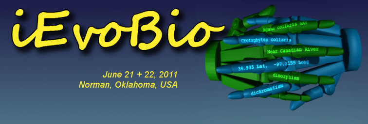 iEvoBio: Informatics for Phyogenetics, Evolution, and Biodiversity Conference - Norman, Oklahoma, USA. Featuring: Data Integration Challenge