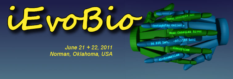 iEvoBio: Informatics for Phyogenetics, Evolution, and Biodiversity Conference - Norman, Oklahoma, USA. Featuring: Data Integration Challenge